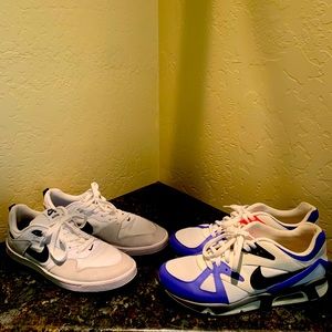 9.5 NIKE Alleyoops. 9.5 NIKE Air Structures. NIKE retro hat BUNDLE